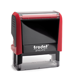 4912 Trodat Printy 4912 Self Inking Text Stamp Red, 47x18mm, Replacement inkpad 6/4912